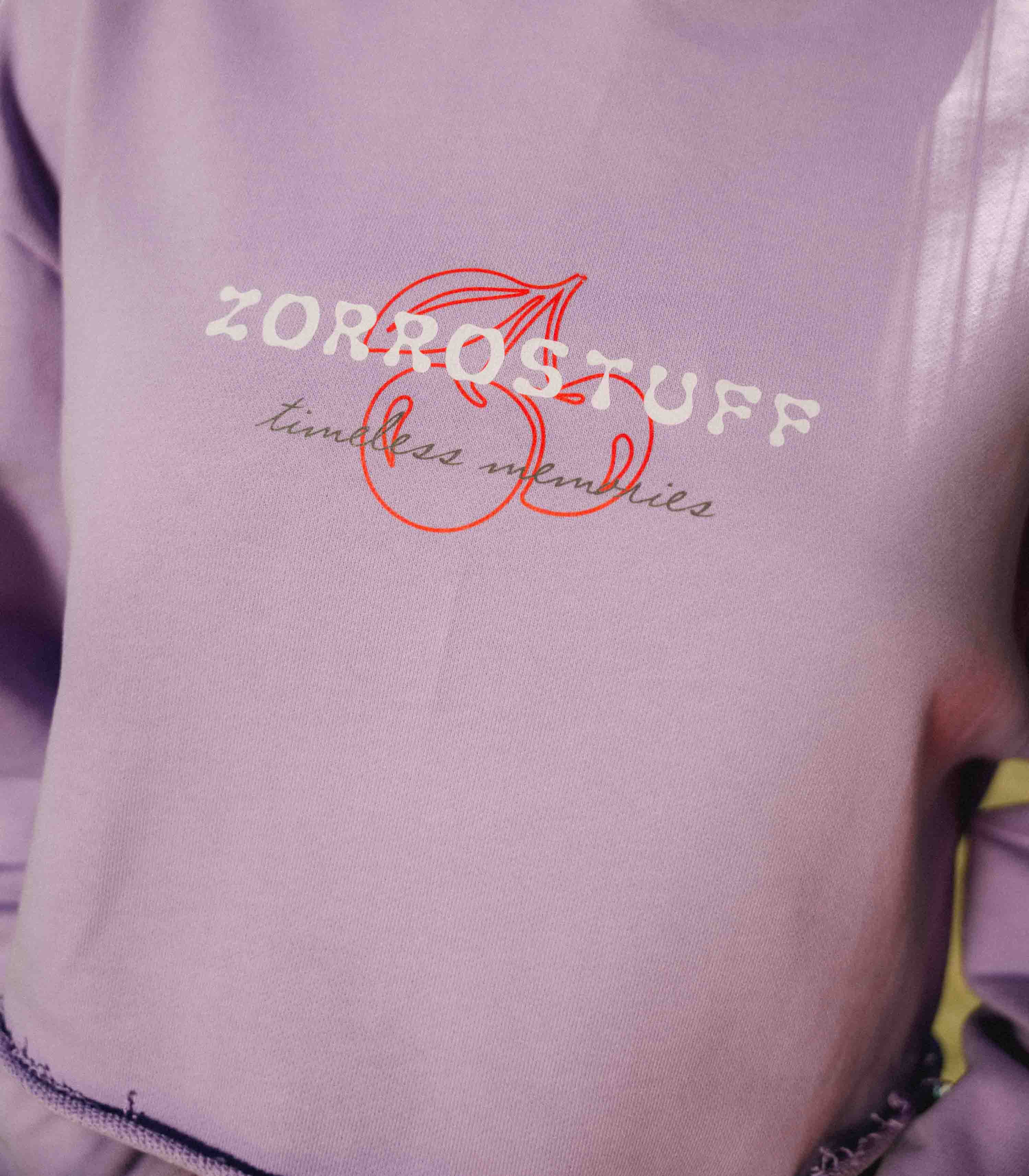 Zorro Stuff Hoodie HOODIE CROP SUN PURPLE