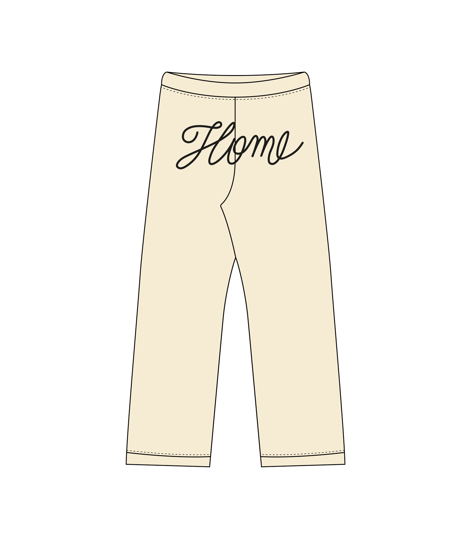 Zorro Stuff Pants Knit Pants - Home Ivory