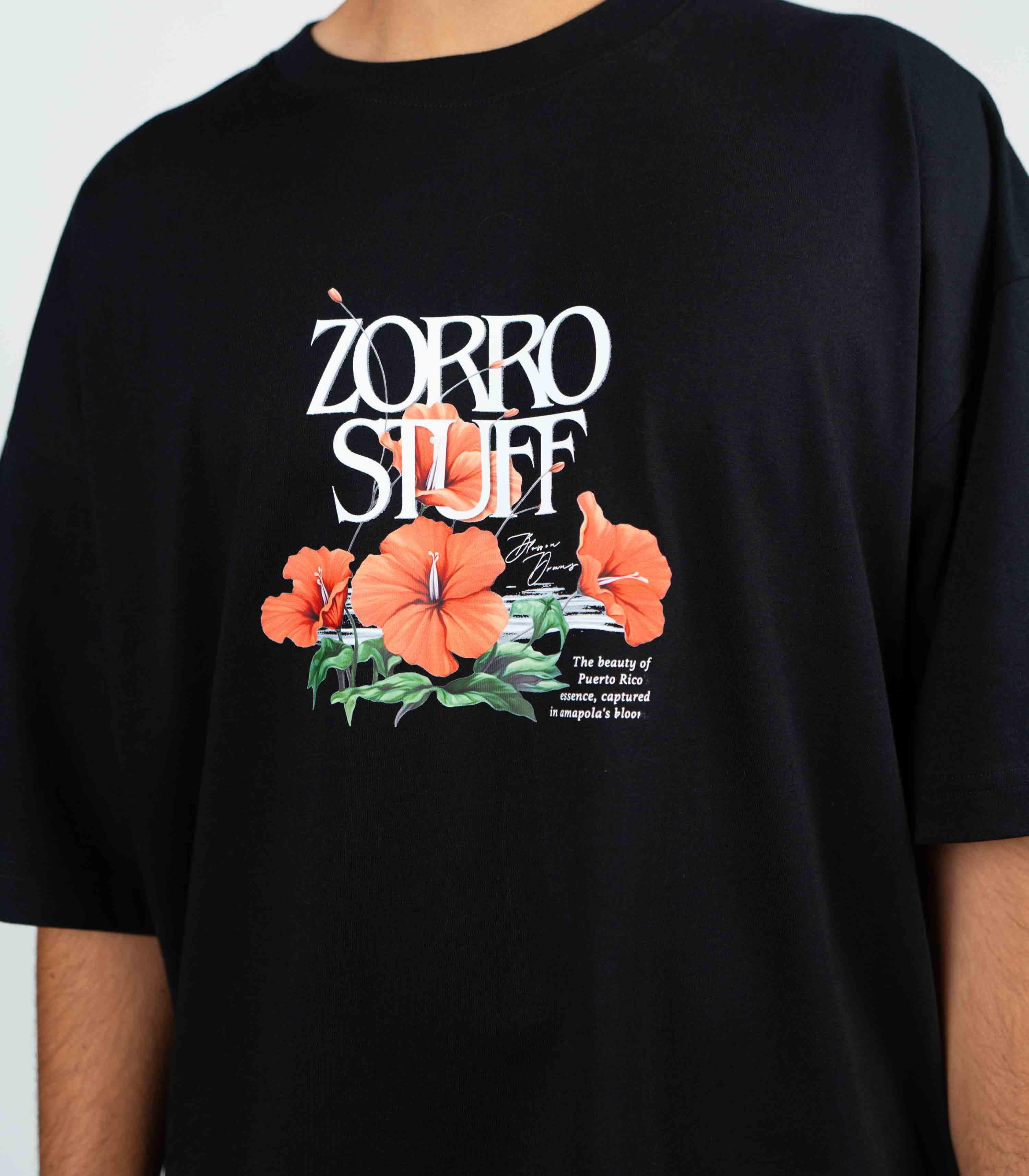 Zorro Stuff T SHIRT 2 BLACK
