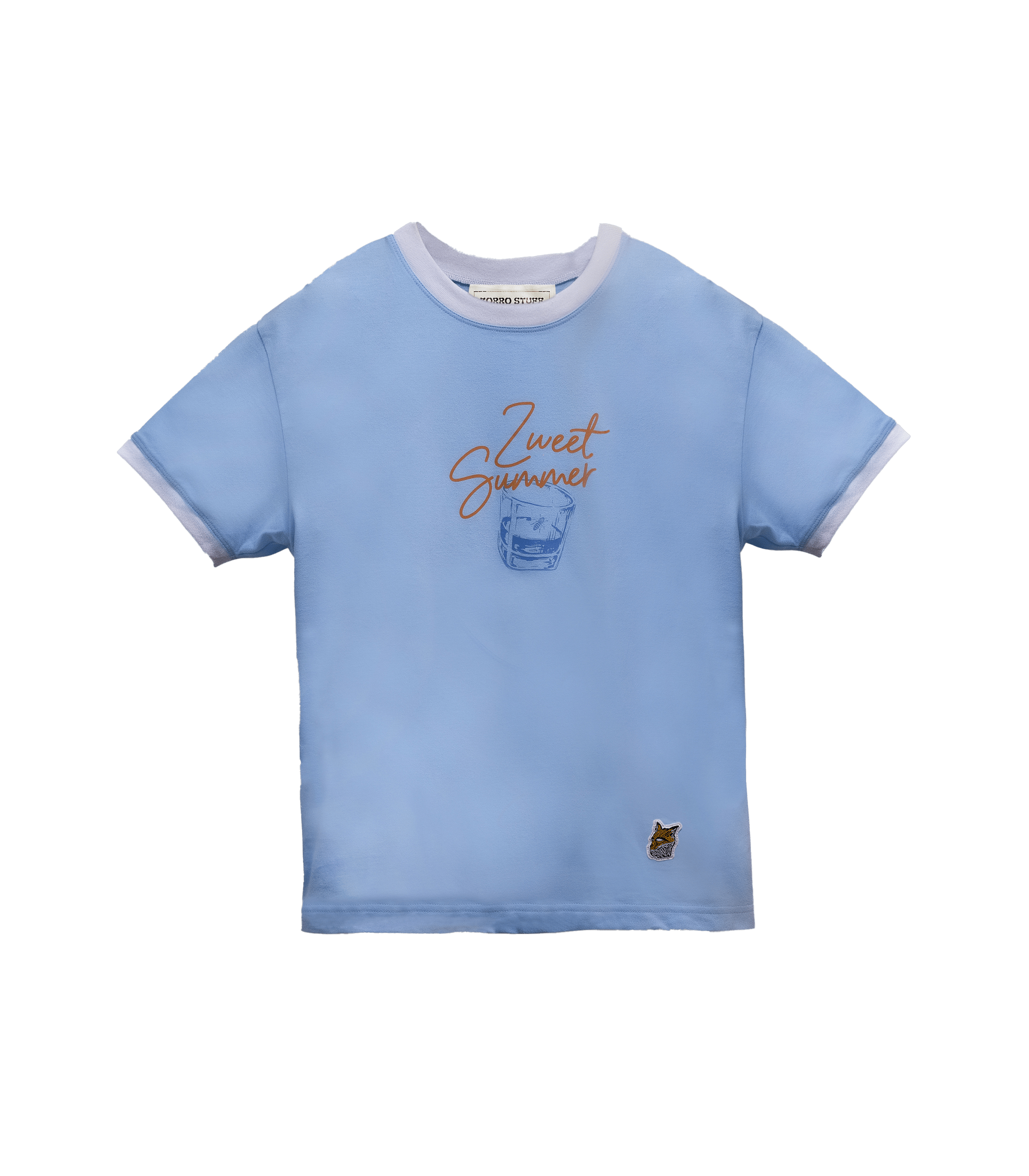 Zorro Stuff T-Shirts T-Shirt 90S Glass Light Blue