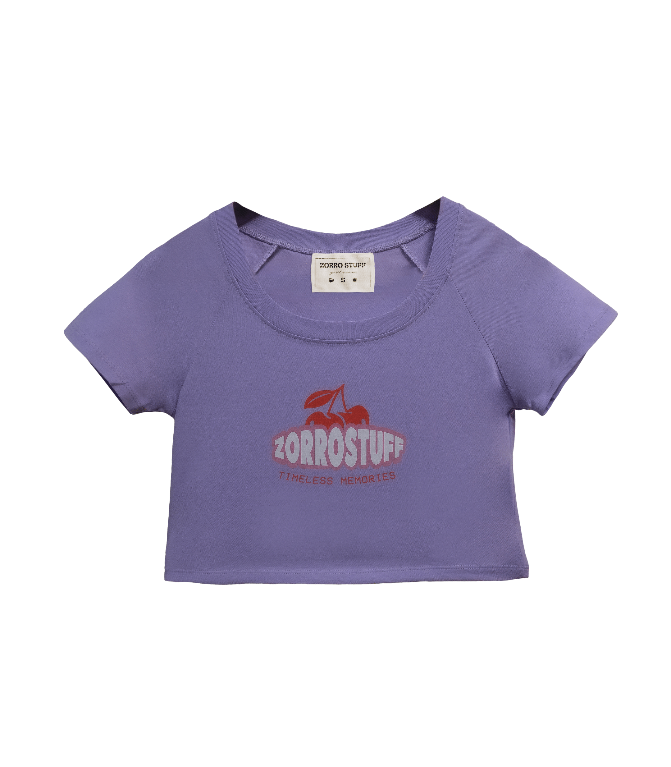 Zorro Stuff T-Shirts T-Shirt Crop Solid Purple