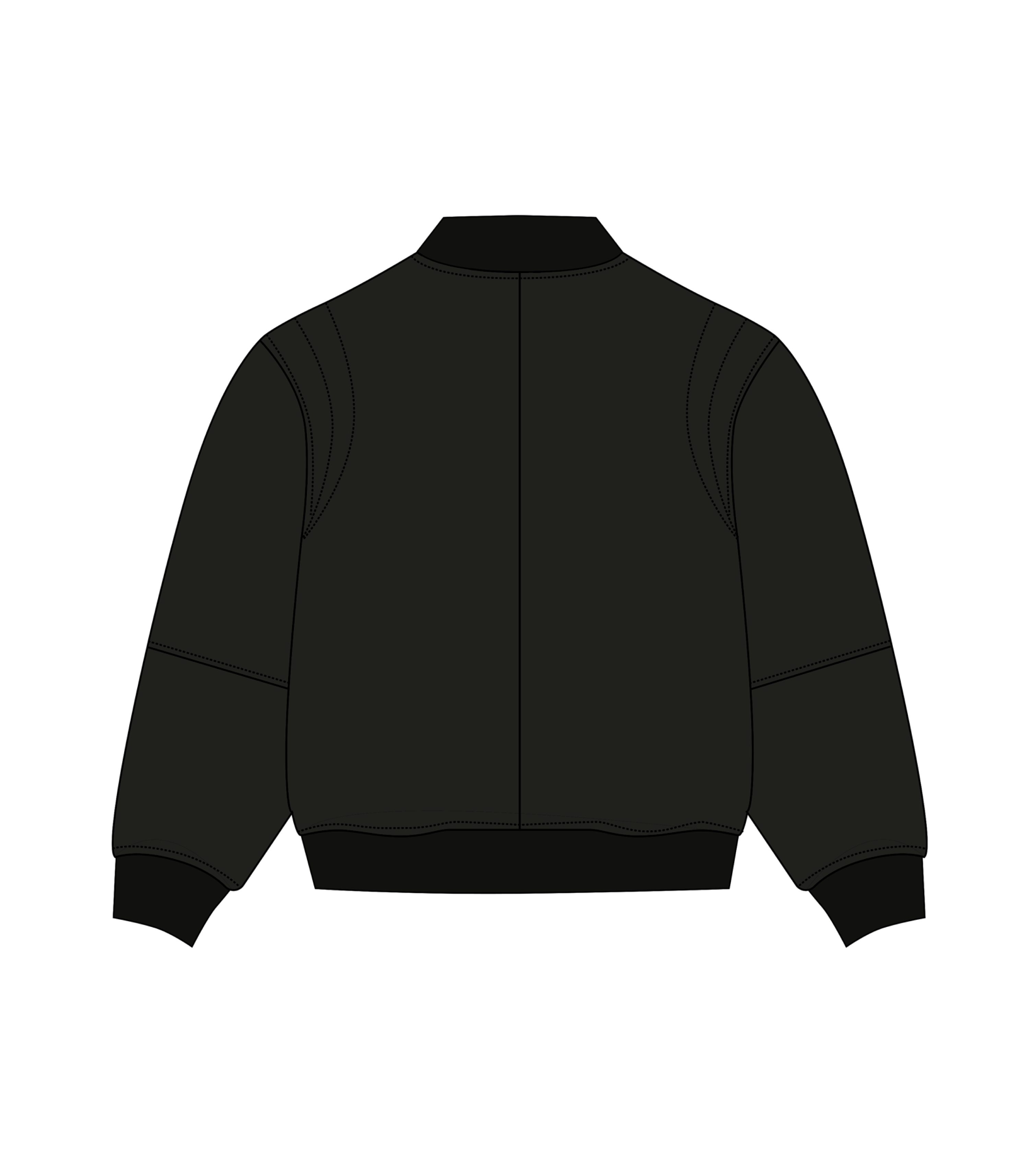 Zorro Stuff T-Shirts ZS x Los Sensei Black Bomber Jacket