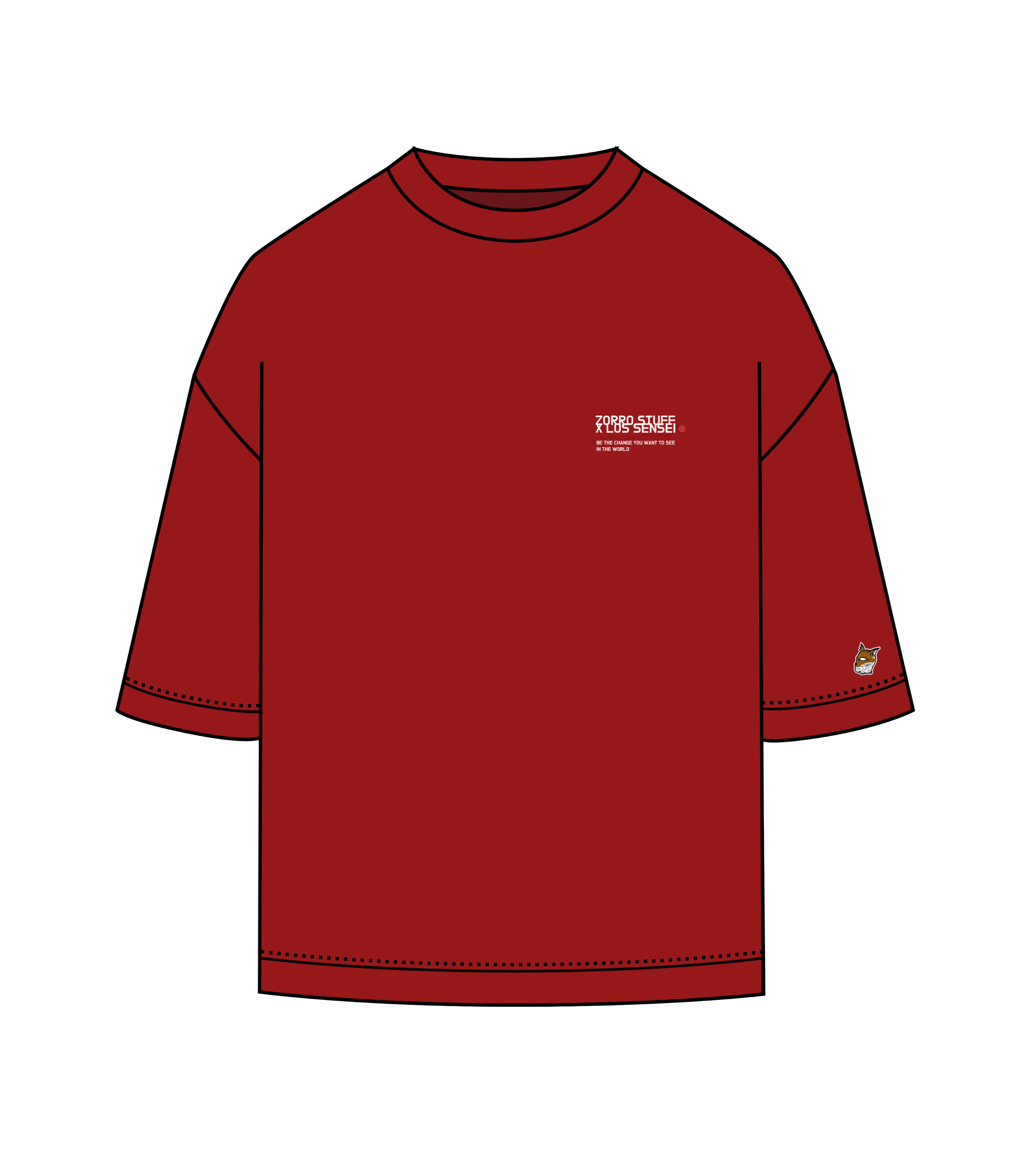 Zorro Stuff T-Shirts ZS x Los Sensei Red Tee