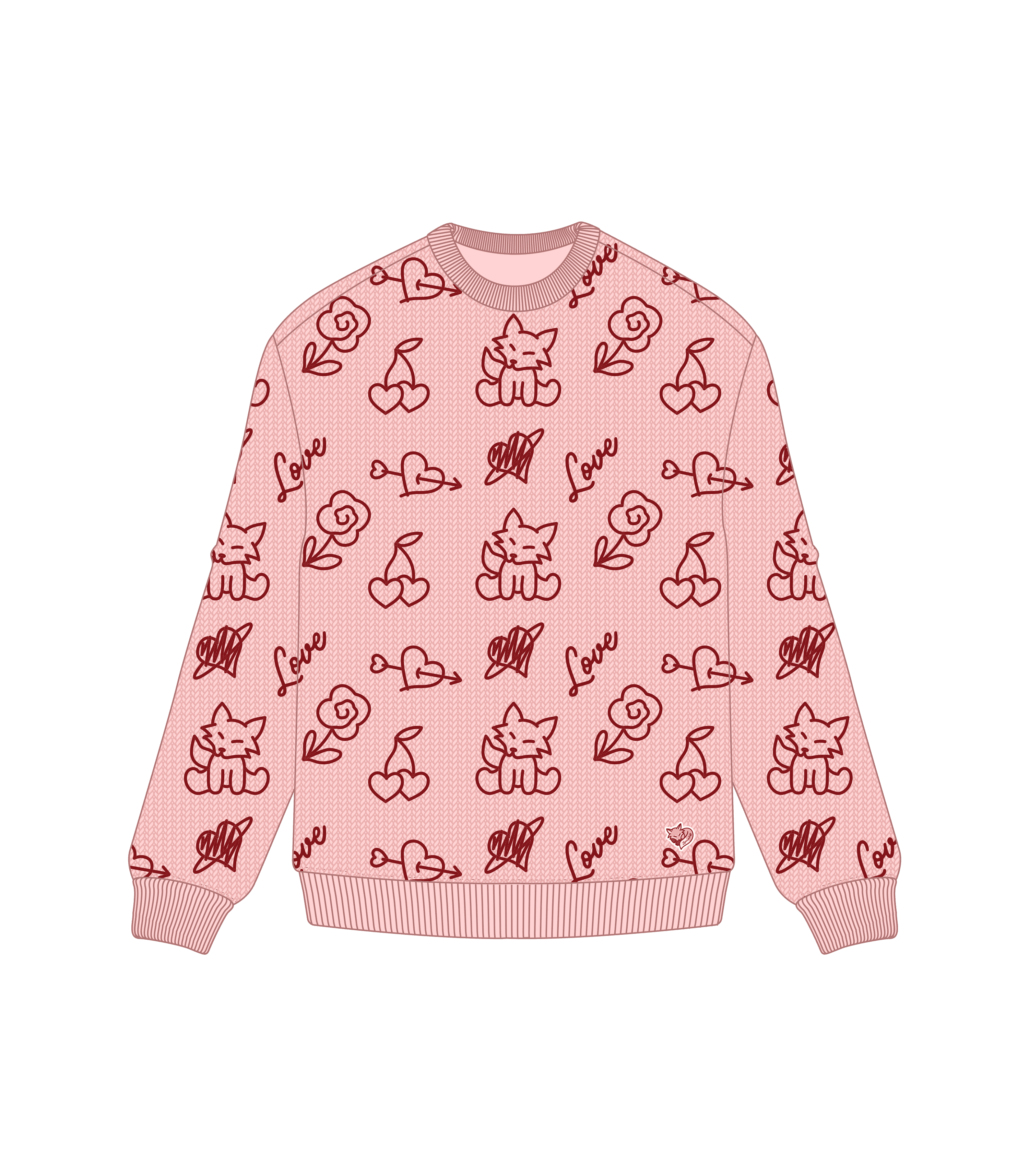 Zorro Stuff Sweater S / Pink Knite Sweater